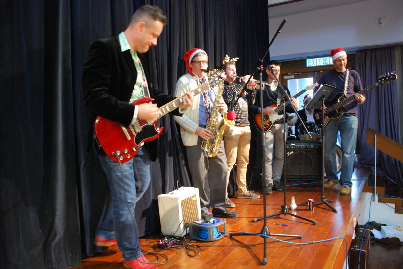 2. Staff Band at the Christmas Assembly